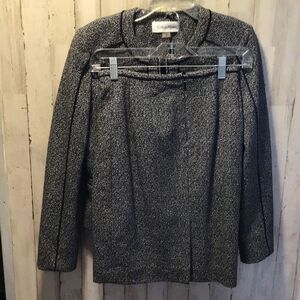 Sexy little Calvin Klein skirt suit, Skirt. Size 4p blazer, size 2P